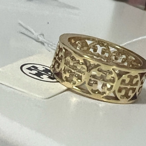 Tory Burch Gold Cutout Ring - Picture 2 of 3